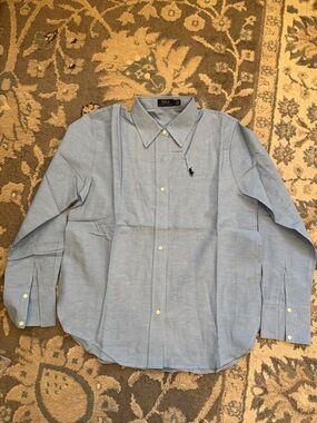 Polo by Ralph Lauren Light Blue Button-Down Dress Shirt - Men